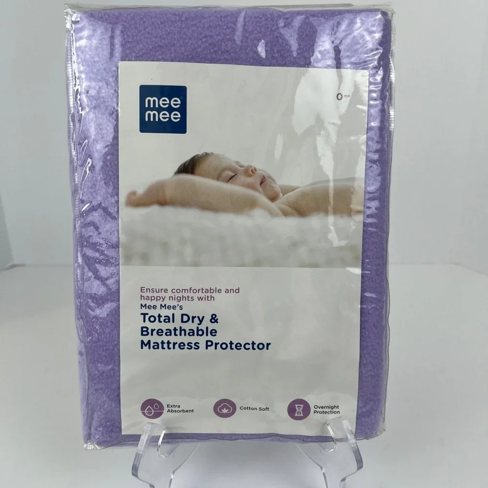 NEW! Meemee Fitted Crib Mattress Cover Protector 70cm x 100cm